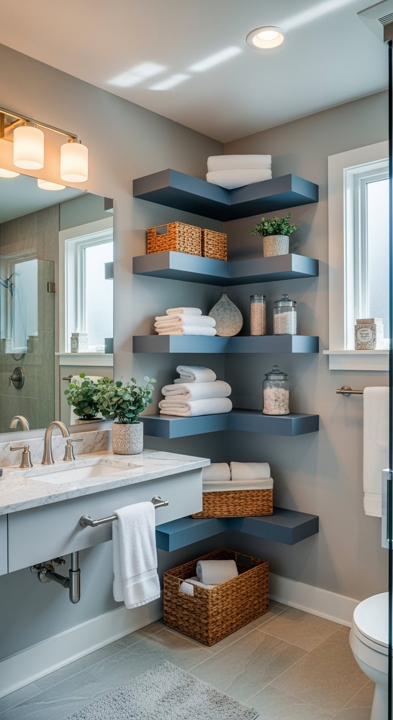 stylish storage with pops of color