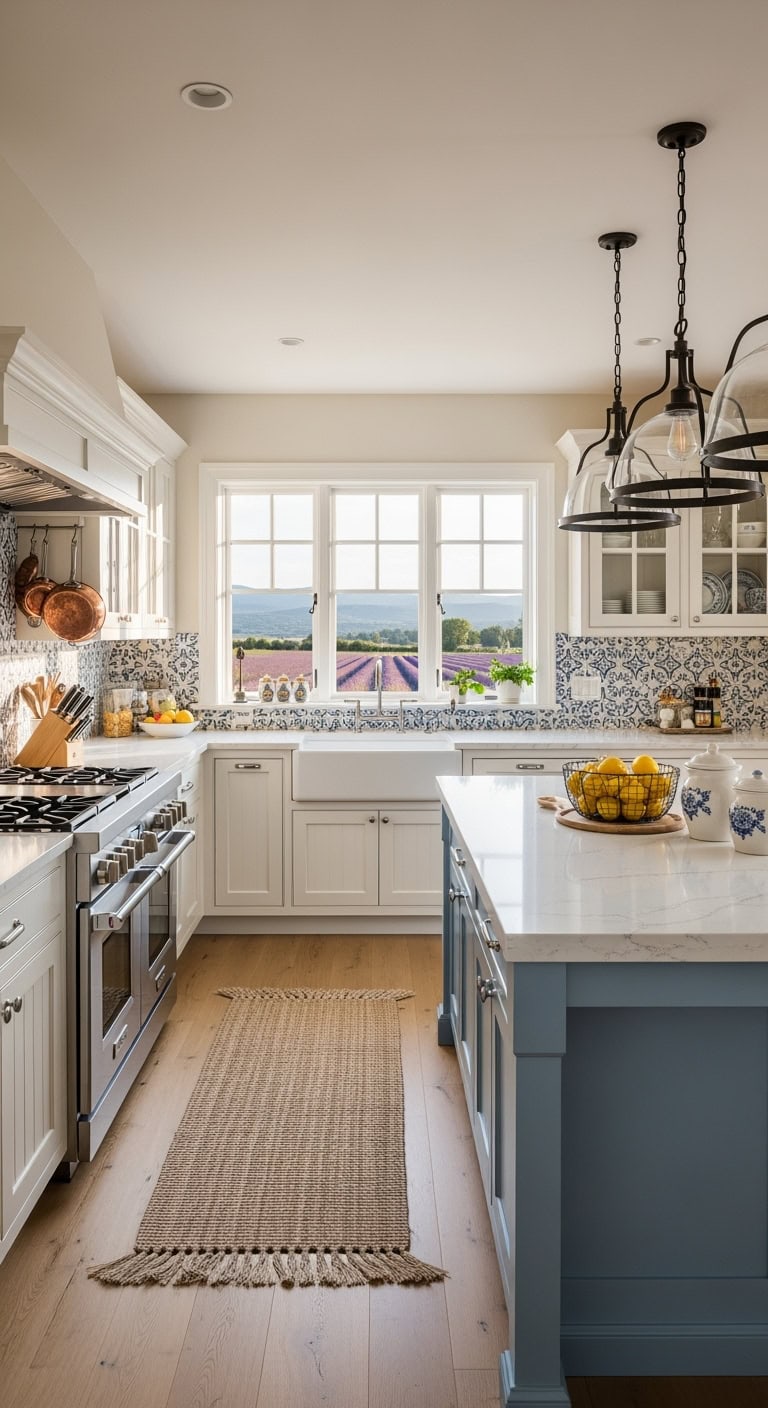 provence inspired casual elegant kitchen