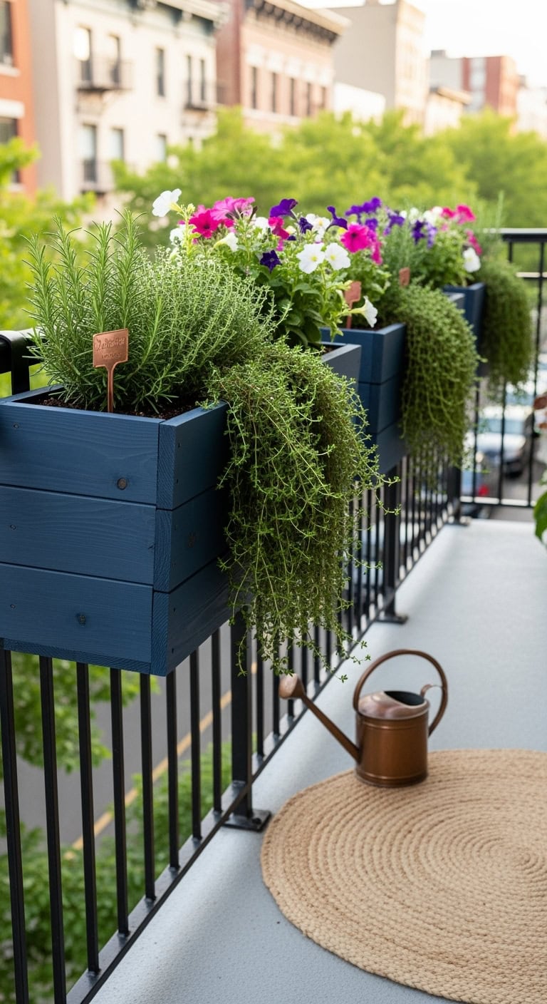 adjustable balcony railing planter boxes