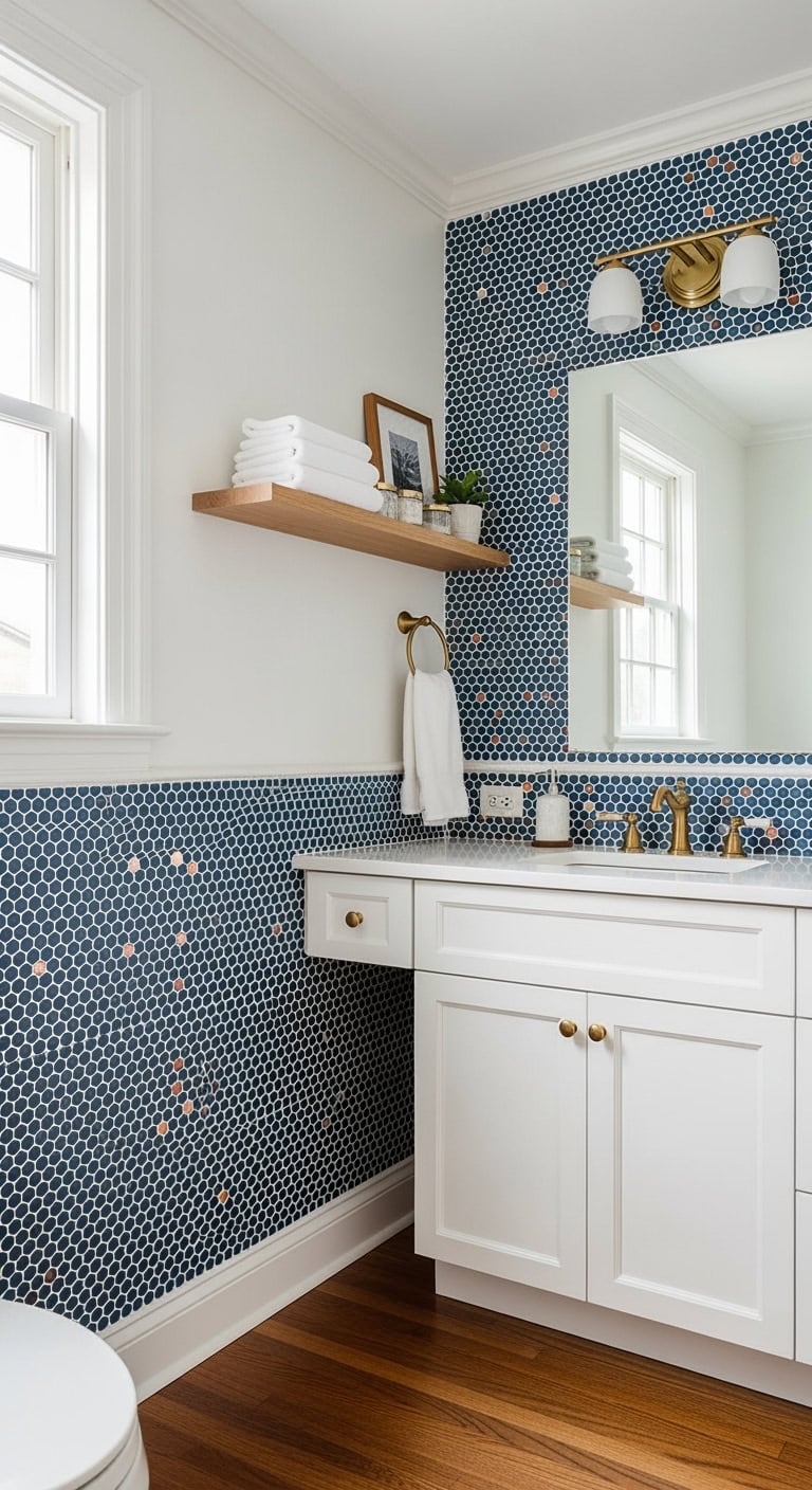 moody vintage backsplash charm