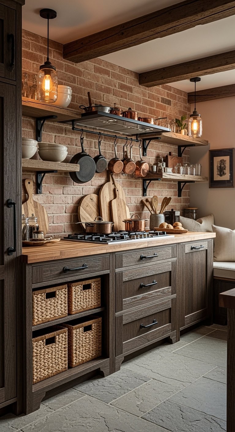 rustic chic kitchen aesthetics