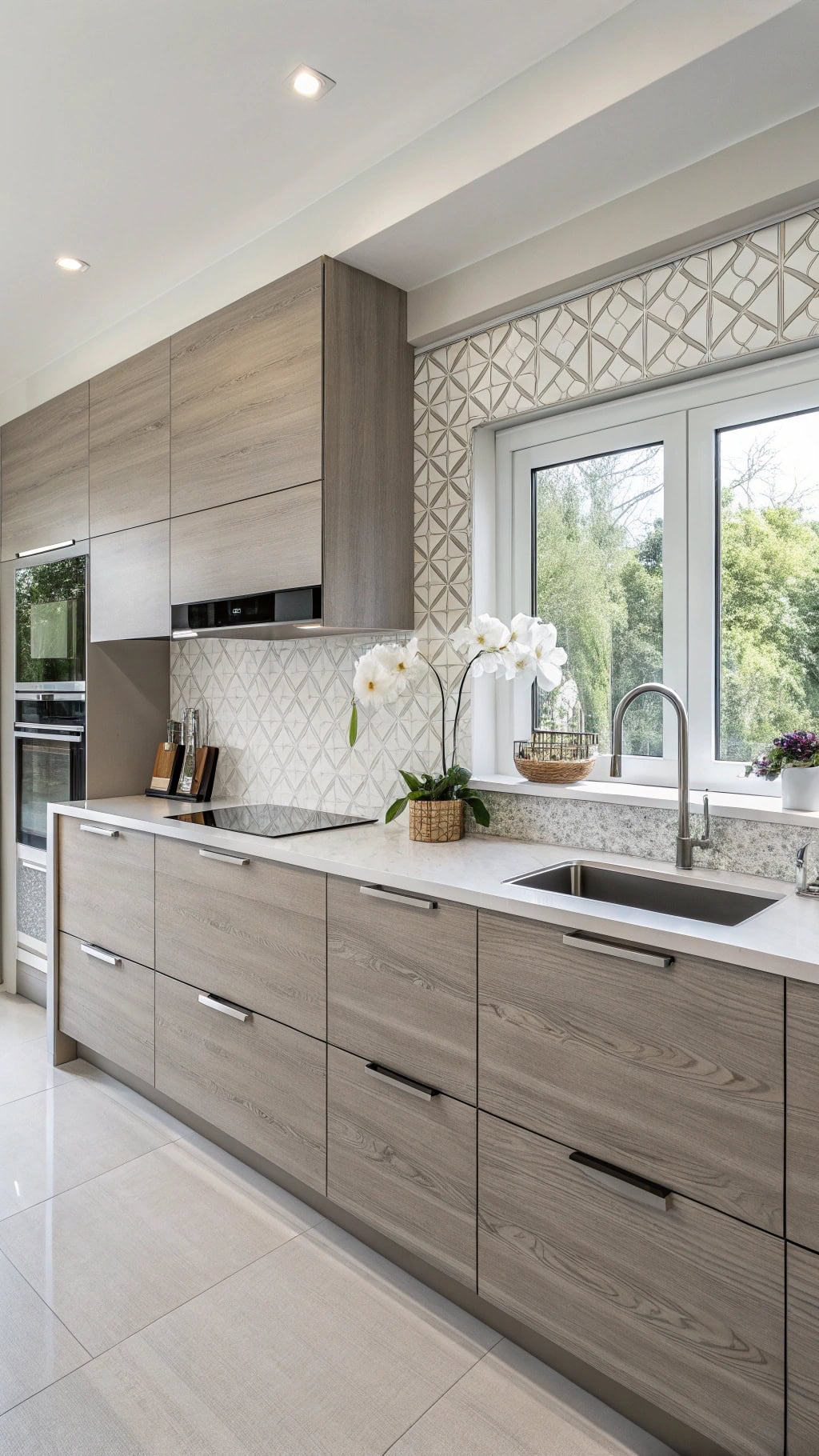 sleek minimalist european cabinets