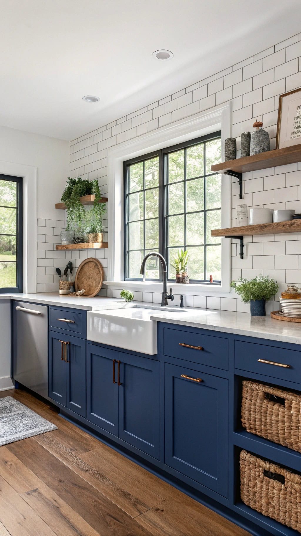 glossy sapphire cabinet elegance