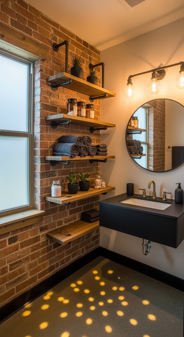 urban industrial chic shelving