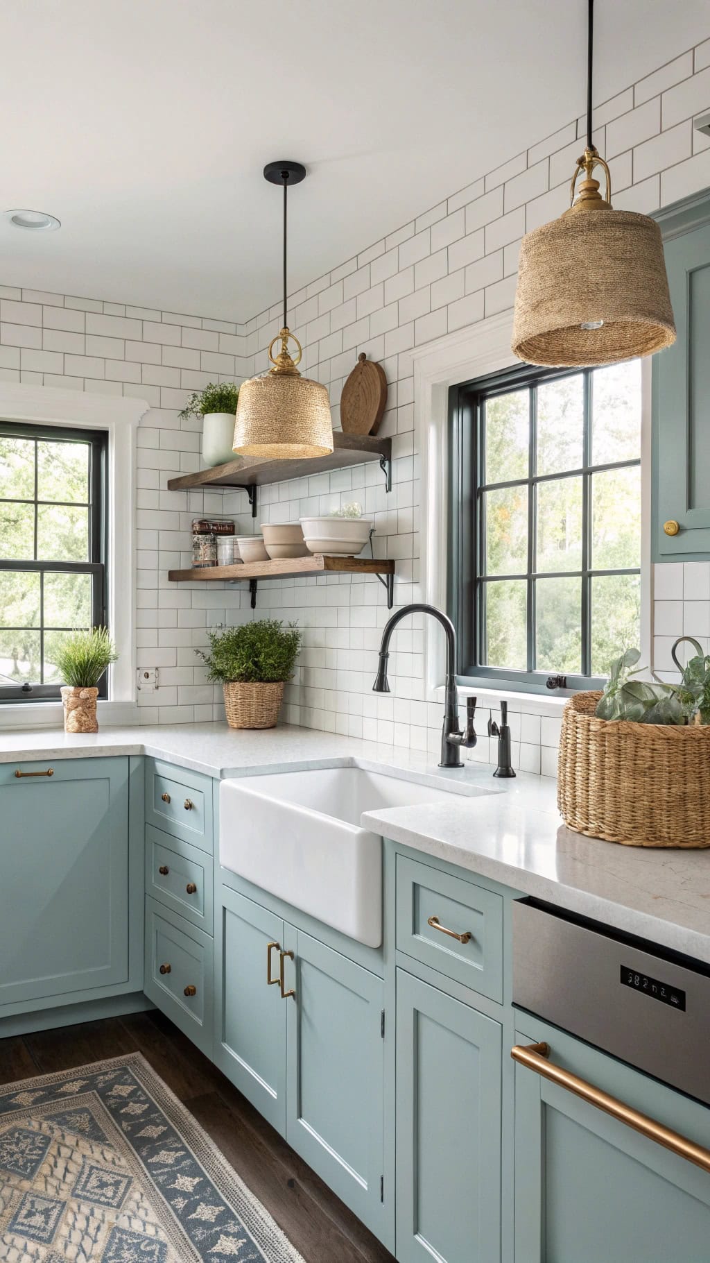transitional style kitchen elements