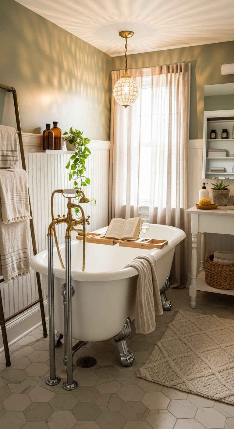 romantic vintage bathroom retreat showcase
