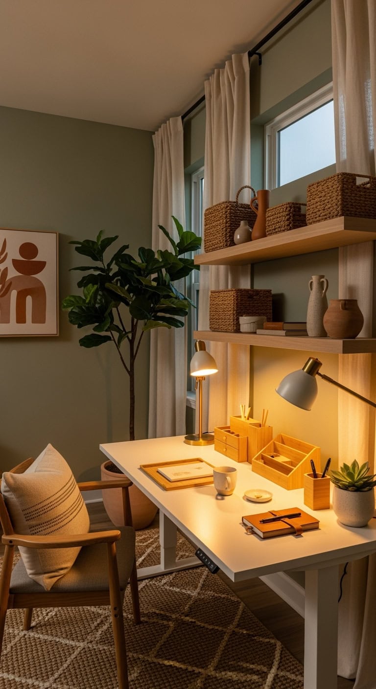 minimalist organic balanced inviting workspace