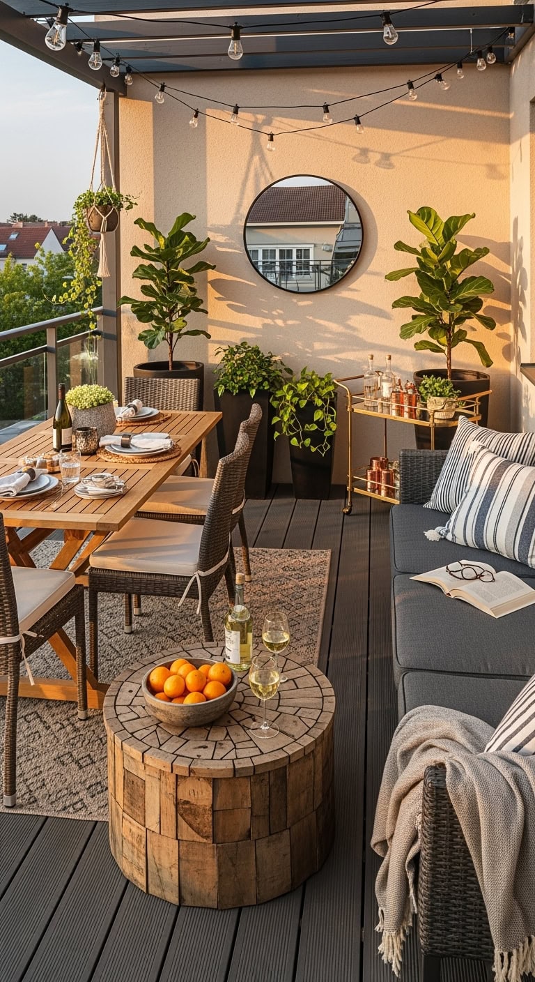 sunset dining al fresco oasis