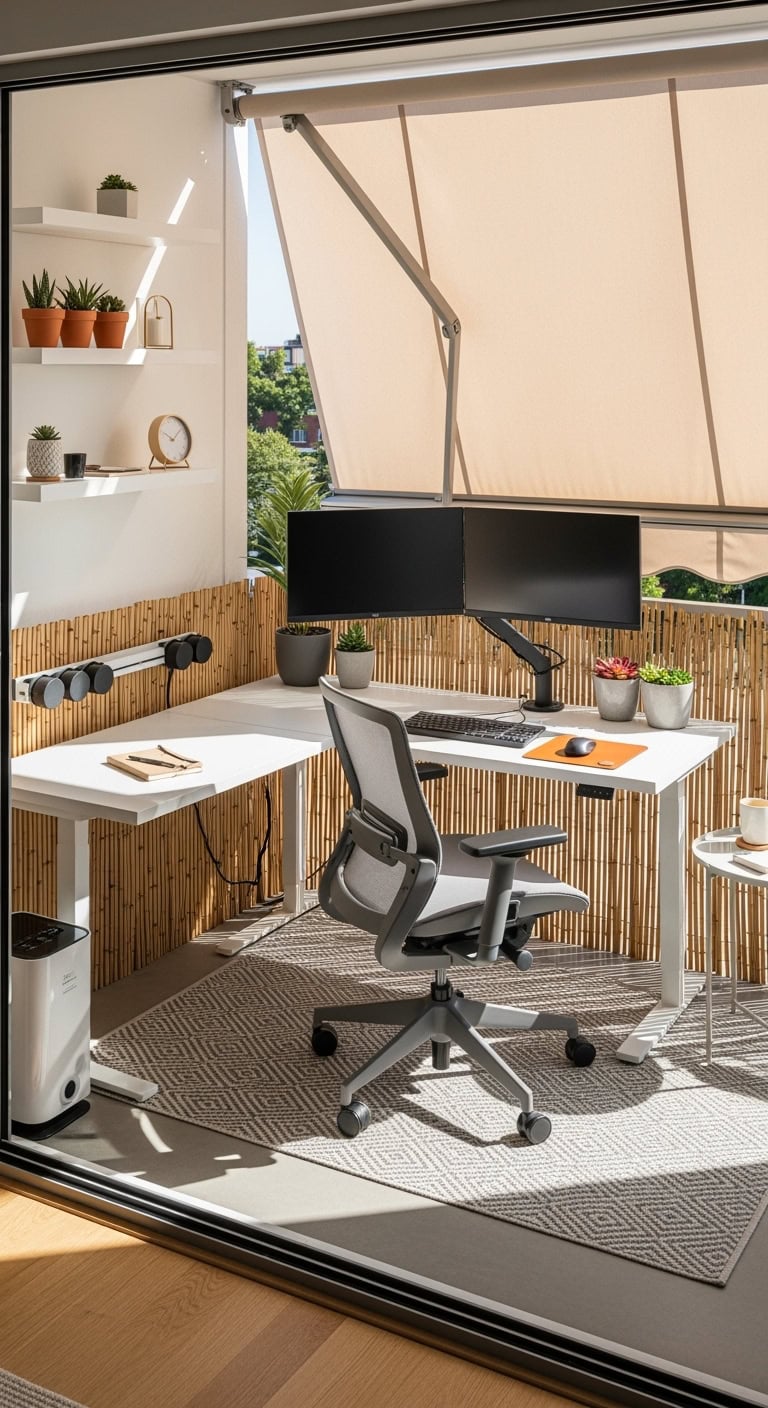 peaceful efficient hybrid workspace