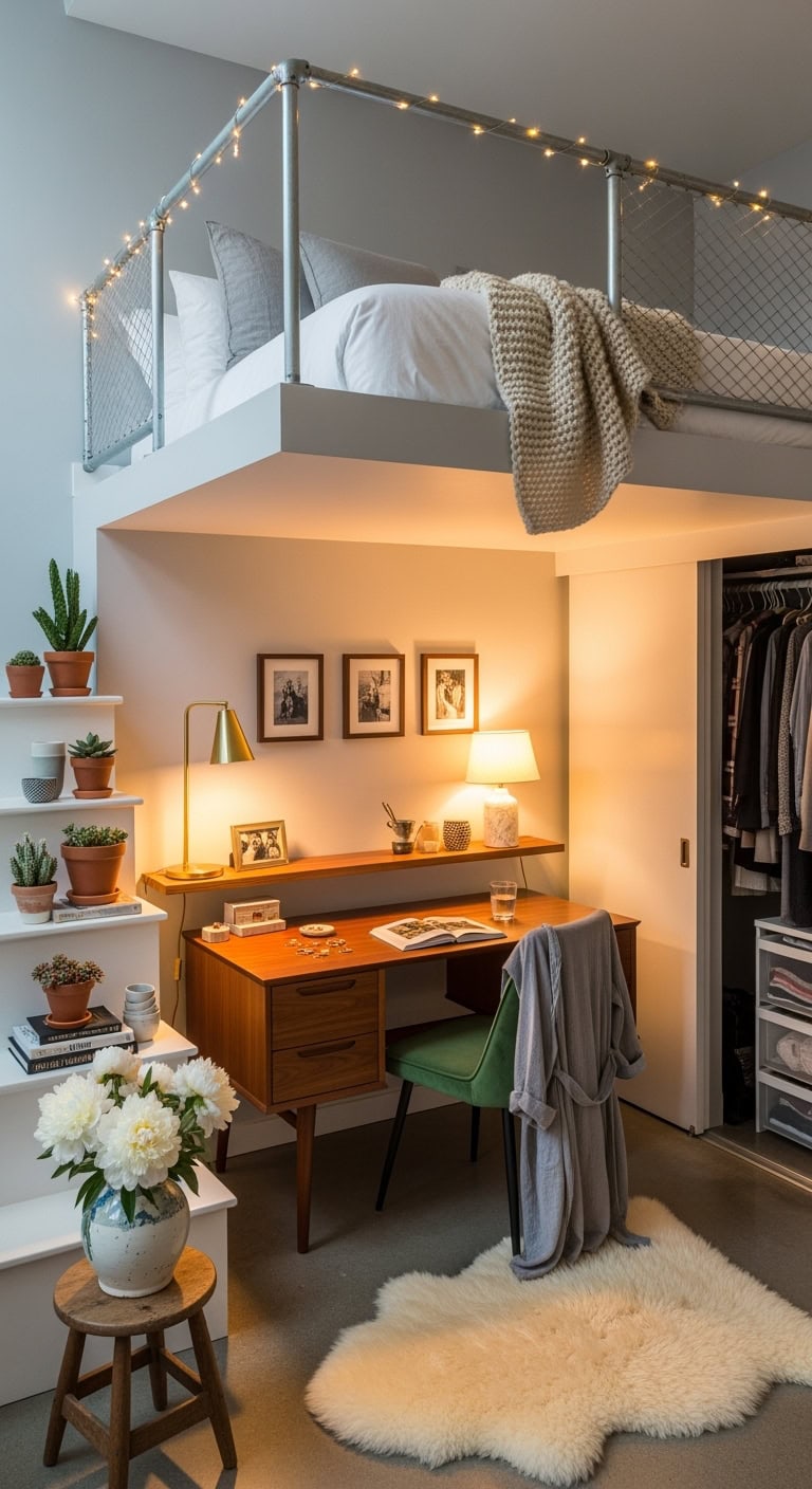 transformative sleeping area with smart features