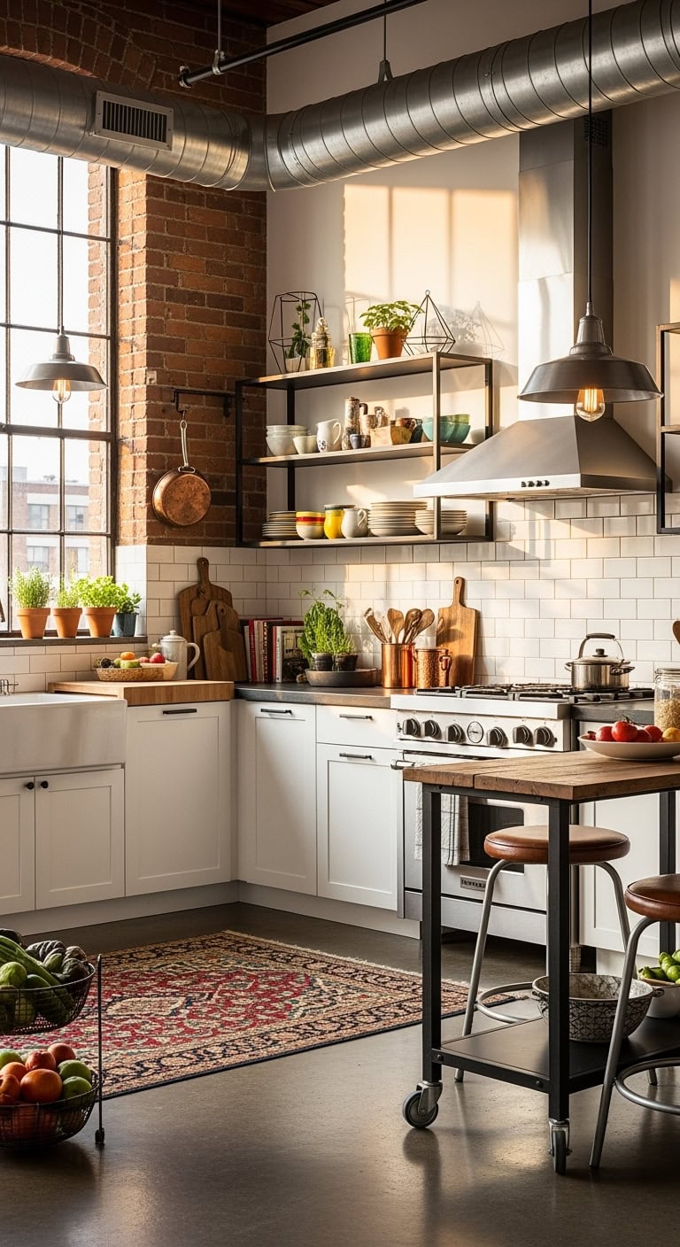 urban industrial kitchen style