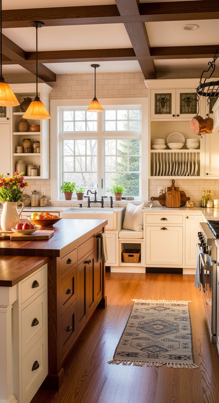 craftsman kitchen handcrafted charm