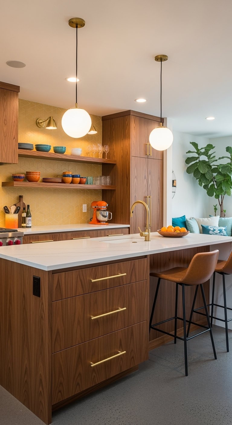 retro sophistication with contrast