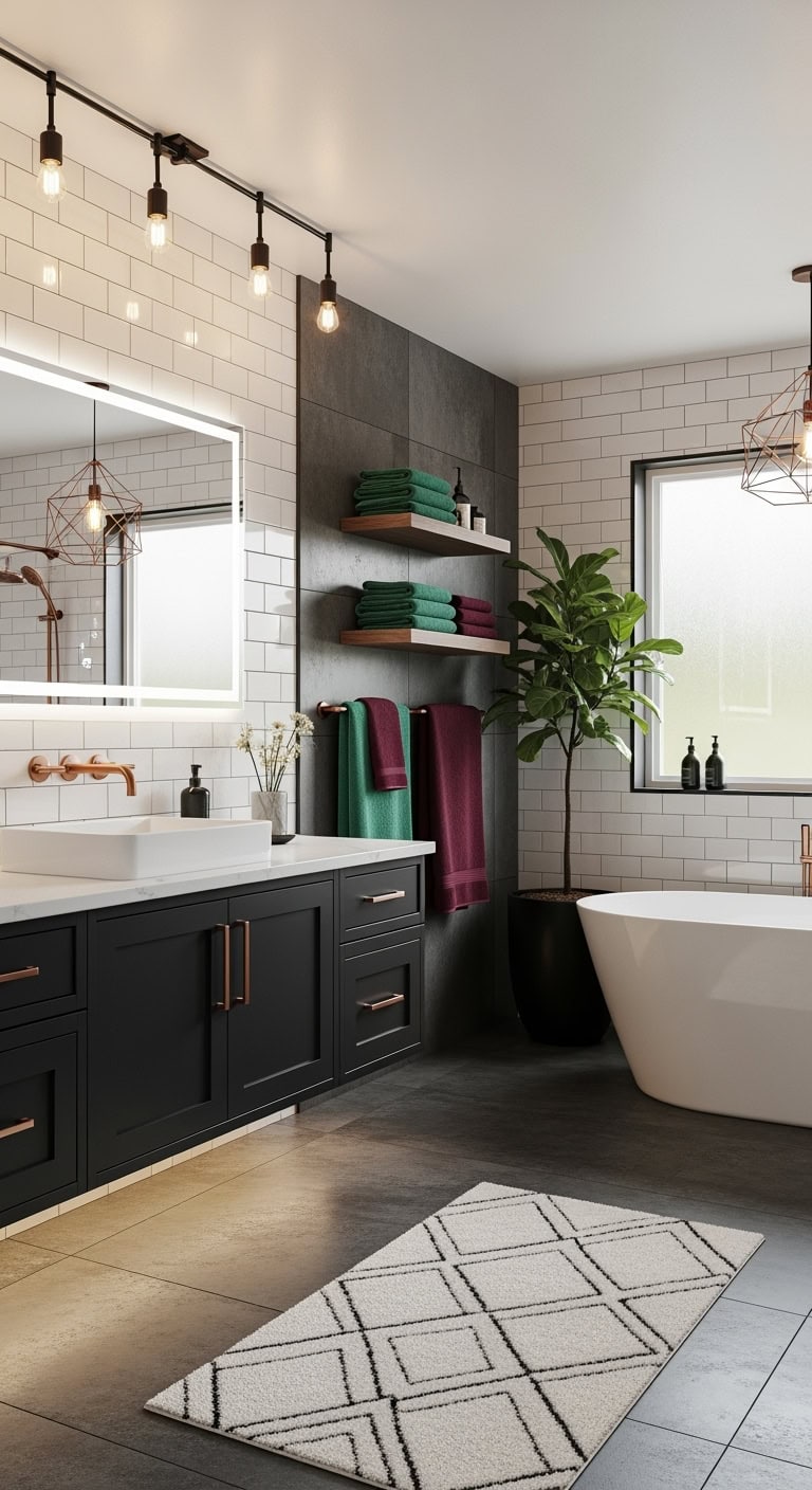 industrial chic bathroom dream