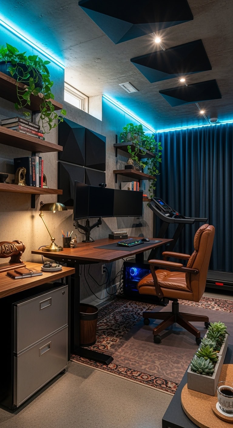 cyberpunk trading lair setup