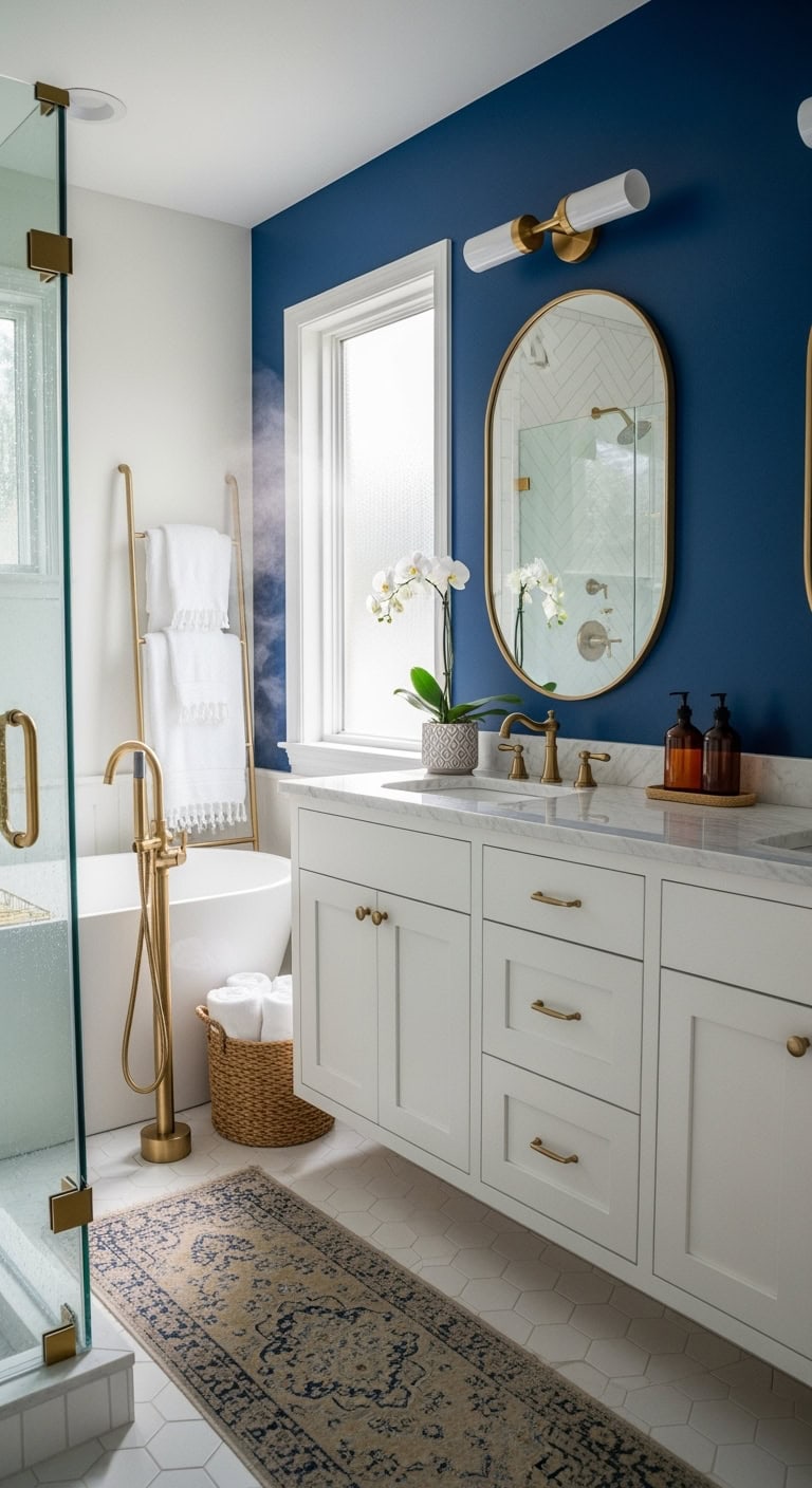 elegant luxurious bathroom vanity accent