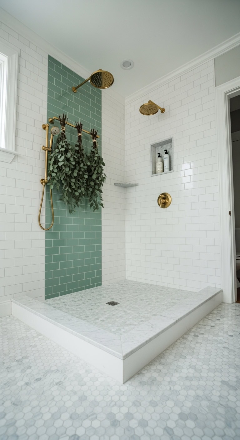 spa like calming luxurious shower retreat