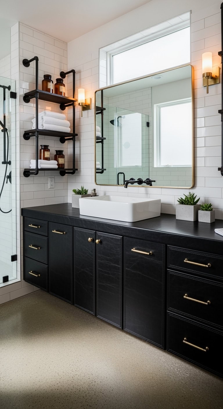 luxurious edgy bathroom vanity investment