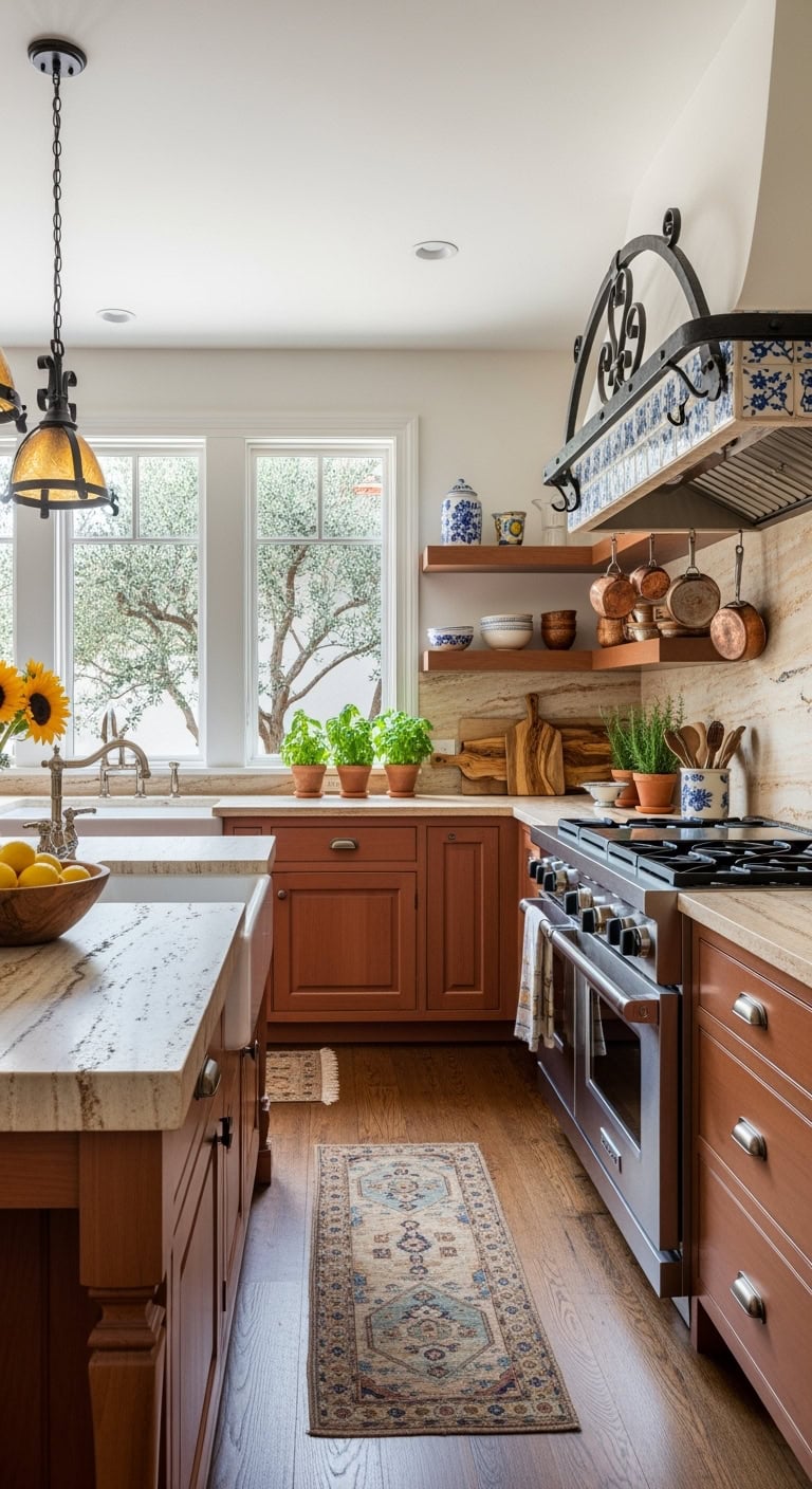 terracotta mediterranean rustic romantic