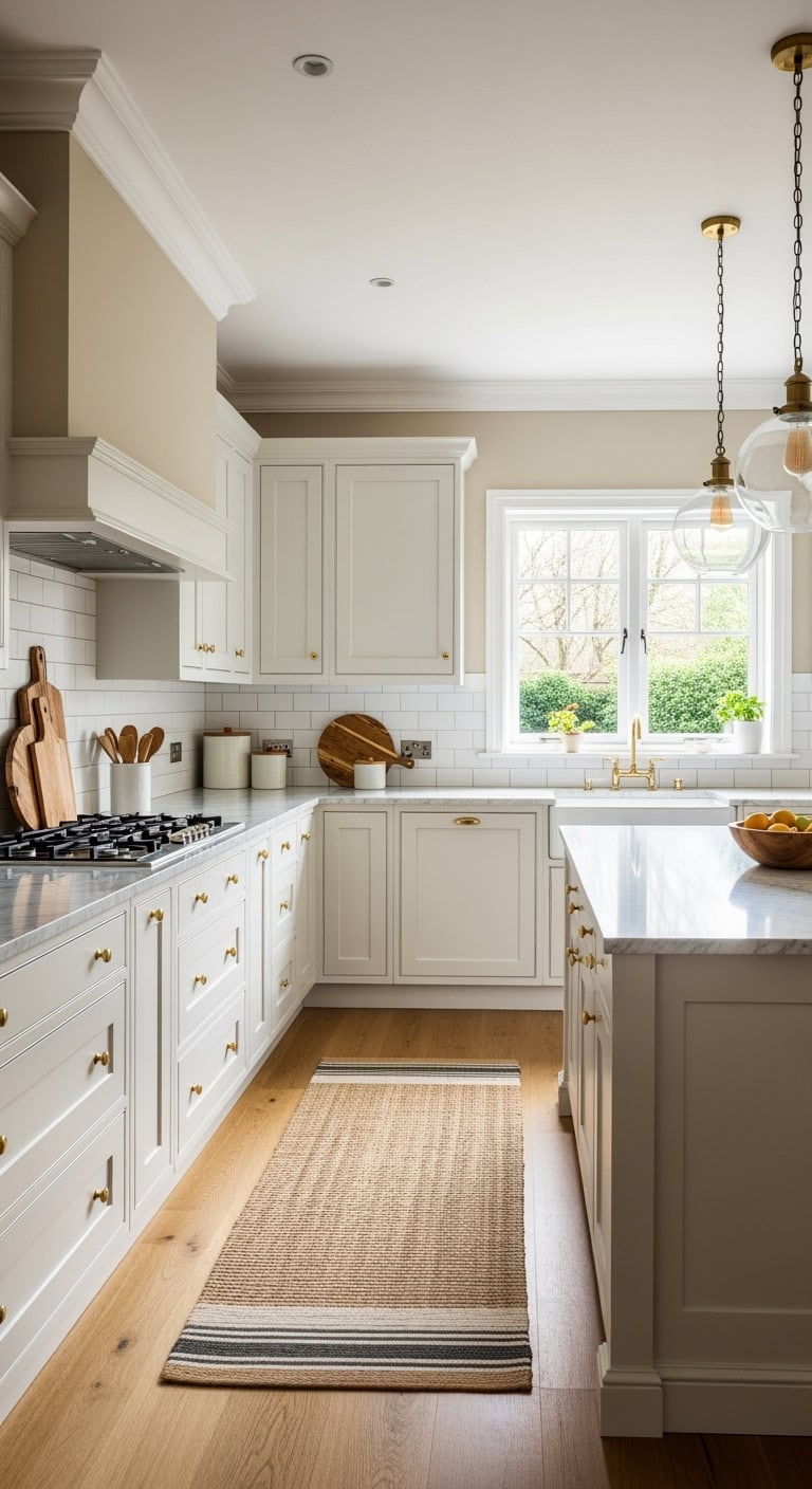 custom crown molded shaker kitchen