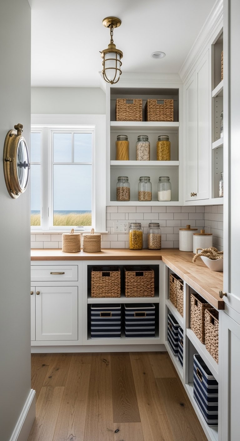 coastal organized hidden pantry