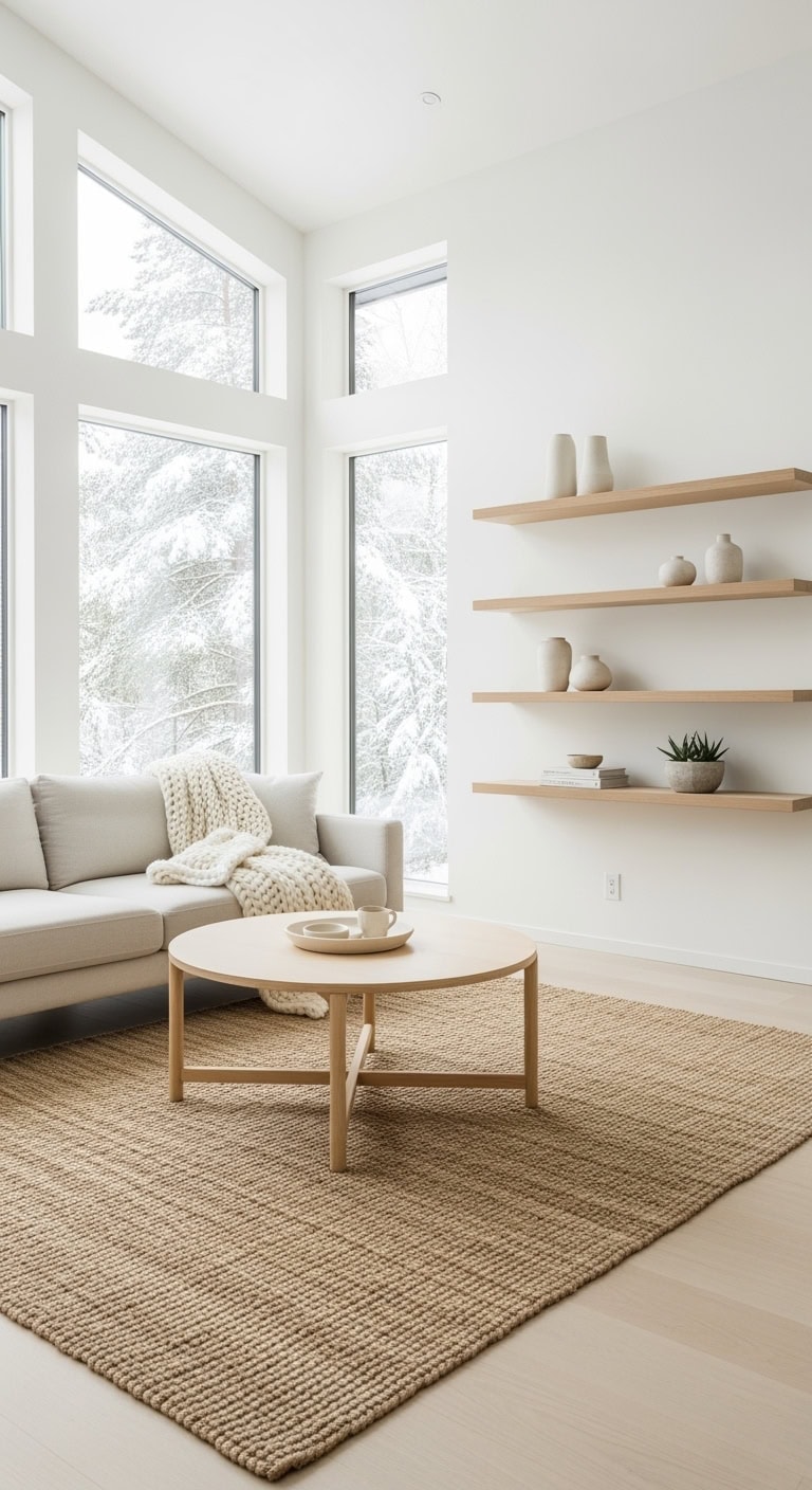 nordic inspired neutral wood sanctuary