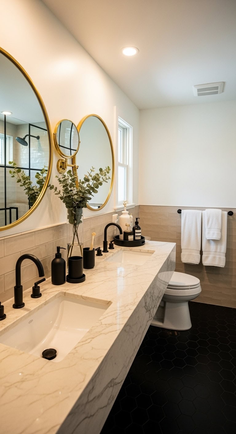 cozy elegant timeless marble countertops