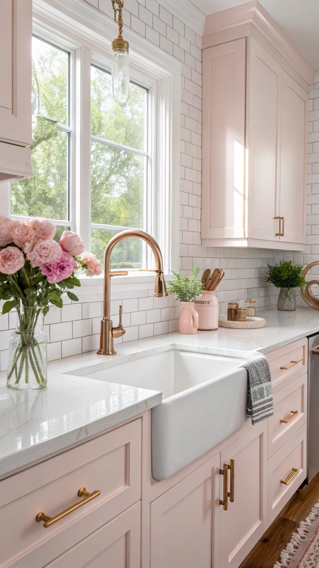 rose gold faucet elegance