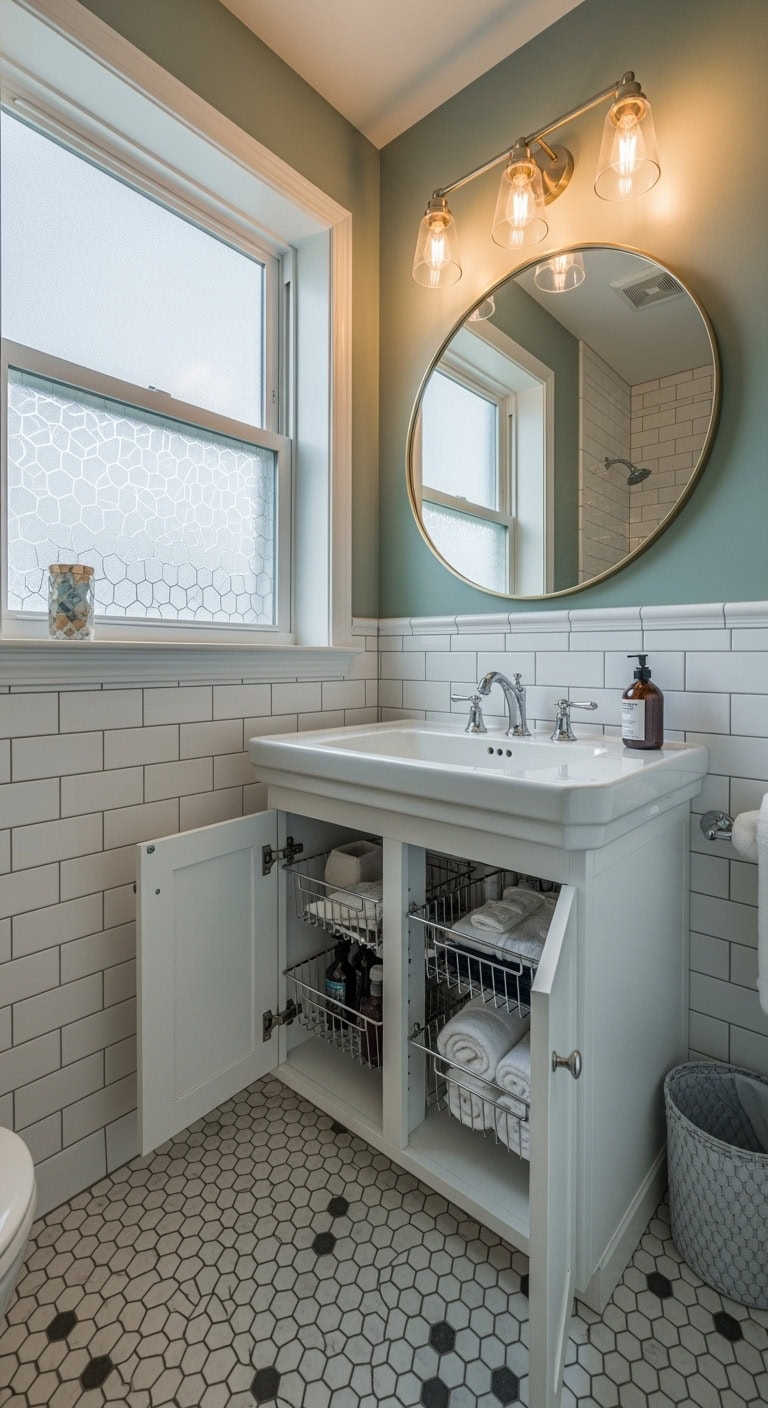maximize under sink organization for convenience