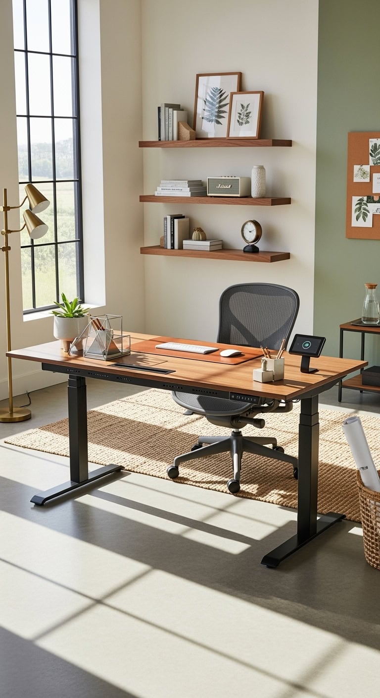 tech integrated desks for productivity