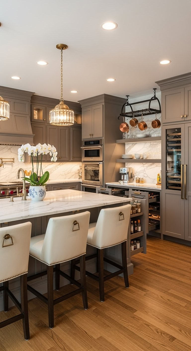 refined opulence in kitchens