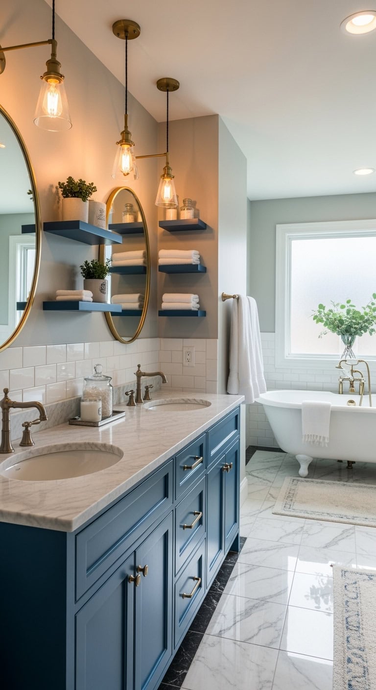 luxurious elegant functional bathroom vanity