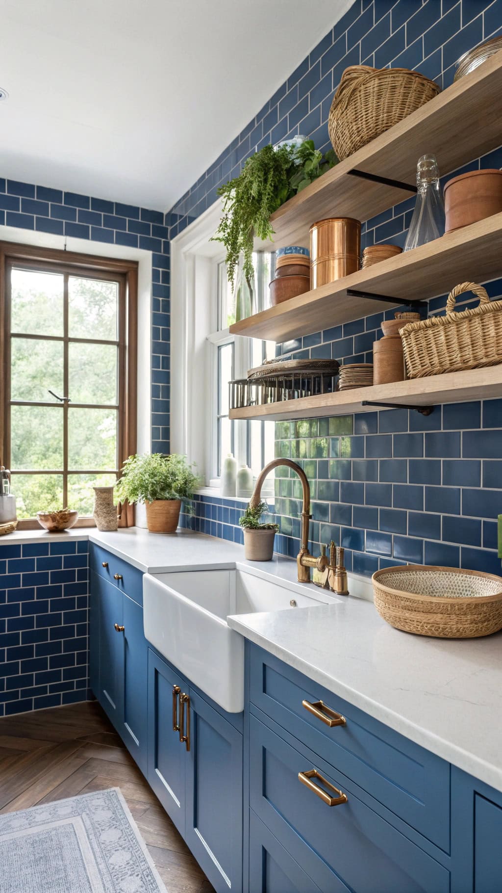 blue subway tile options