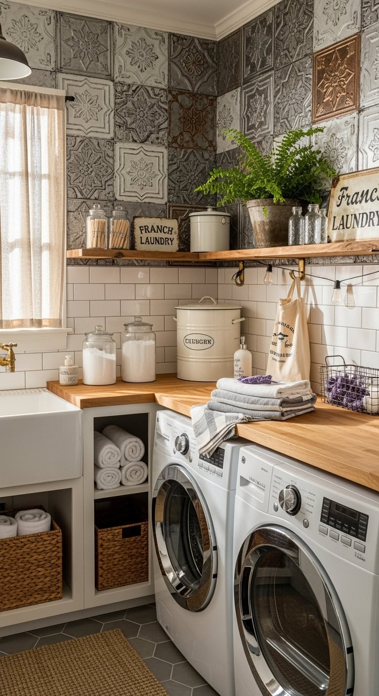 vintage tin ceiling tile versatility