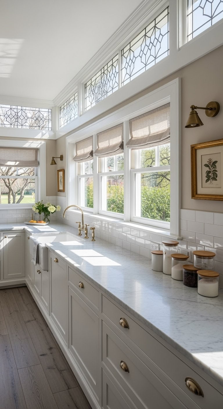 decorative transom windows highlight