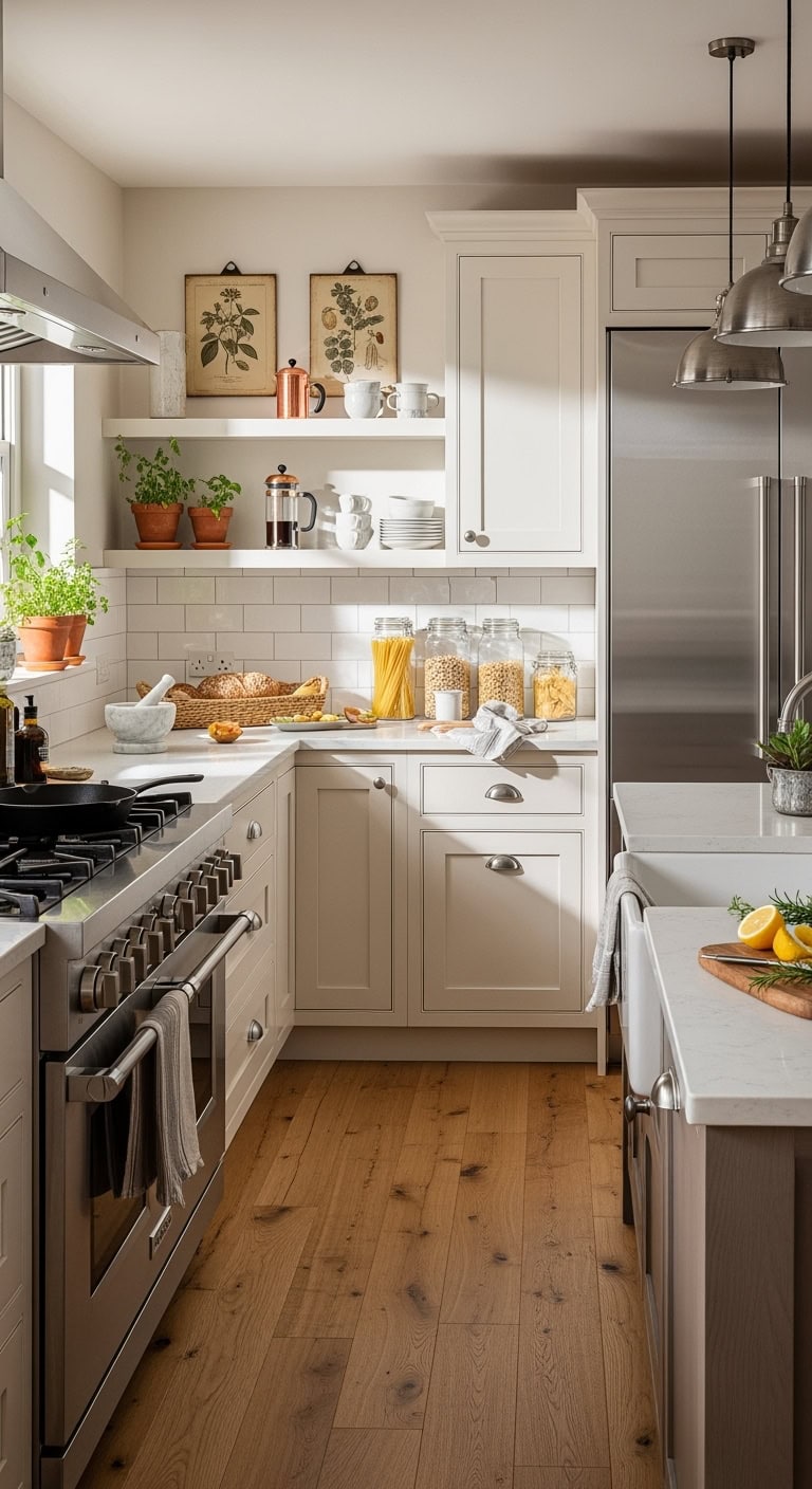 sophisticated understated cohesive harmonious hardware