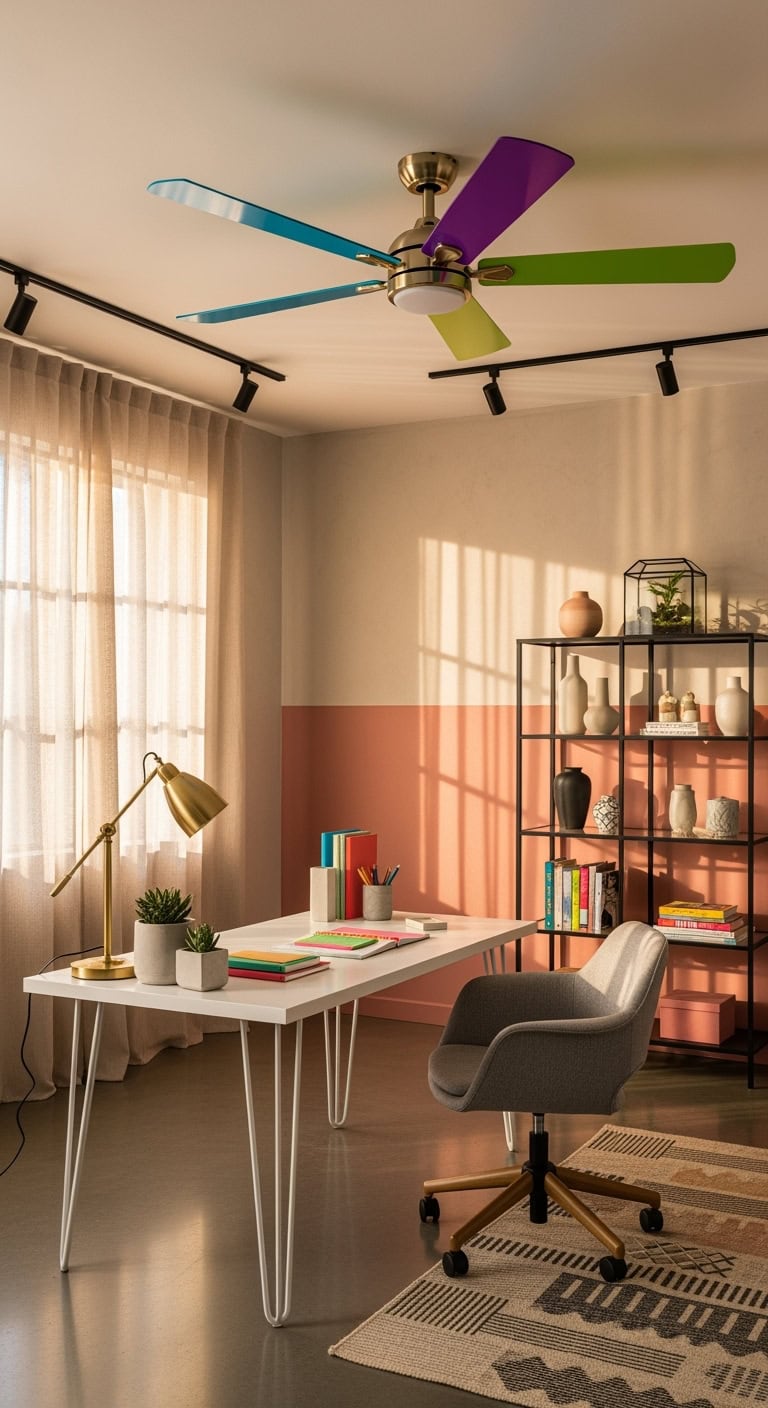 vibrant creative captivating ceiling fan design