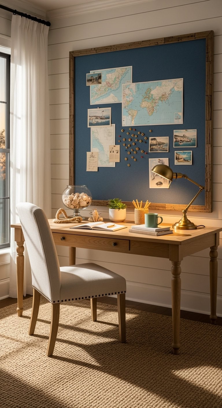 coastal inspired professional office organization