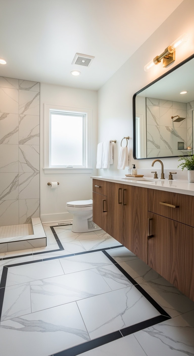 luxurious marble look low maintenance porcelain