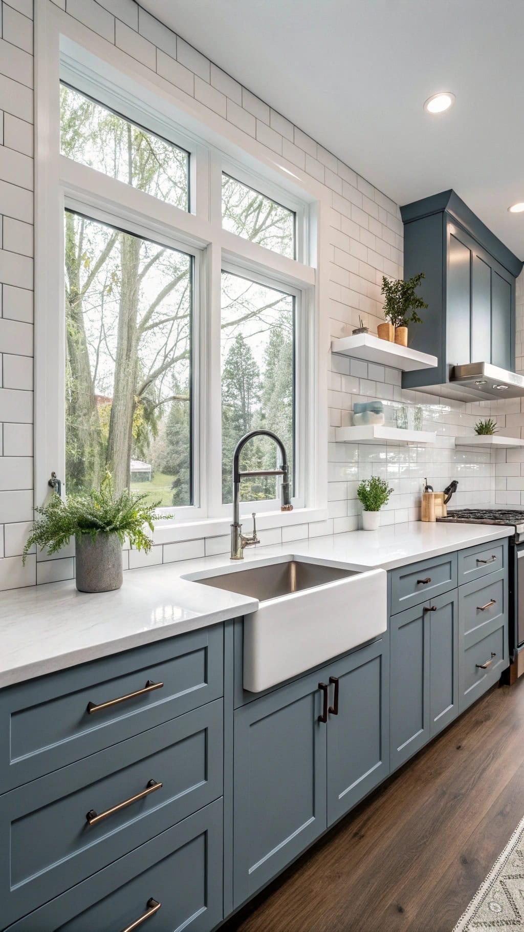 minimalist touch latch cabinets