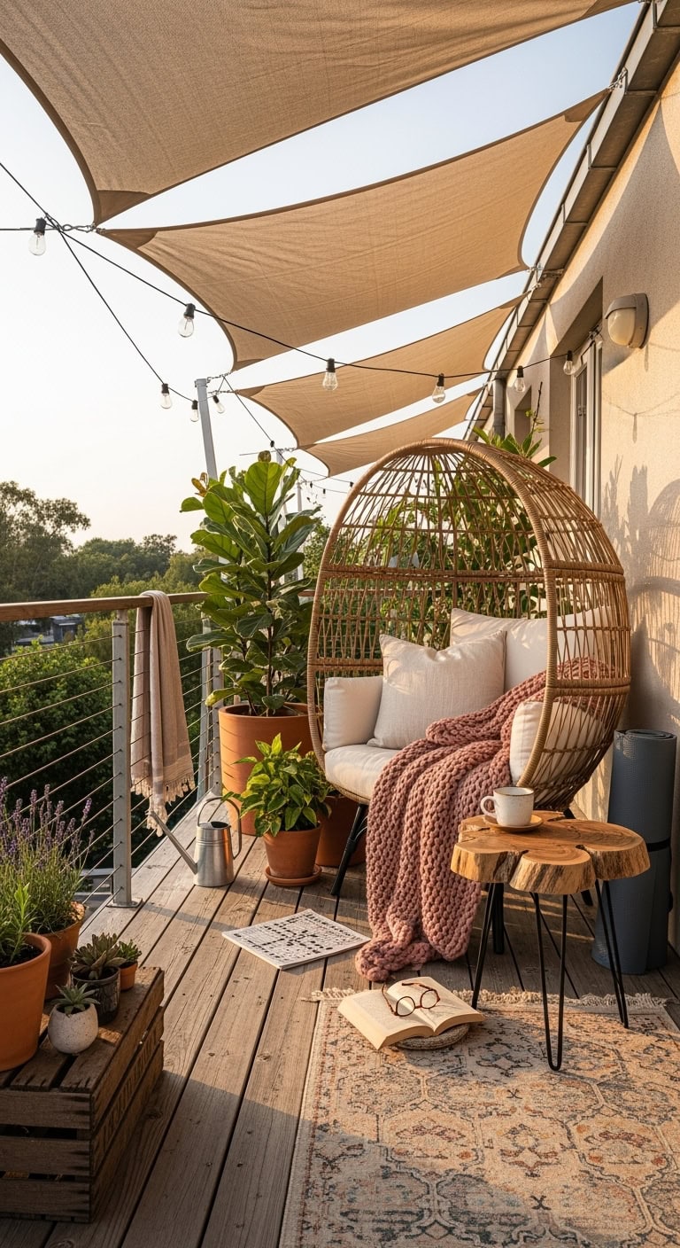 cozy sunset facing reading oasis