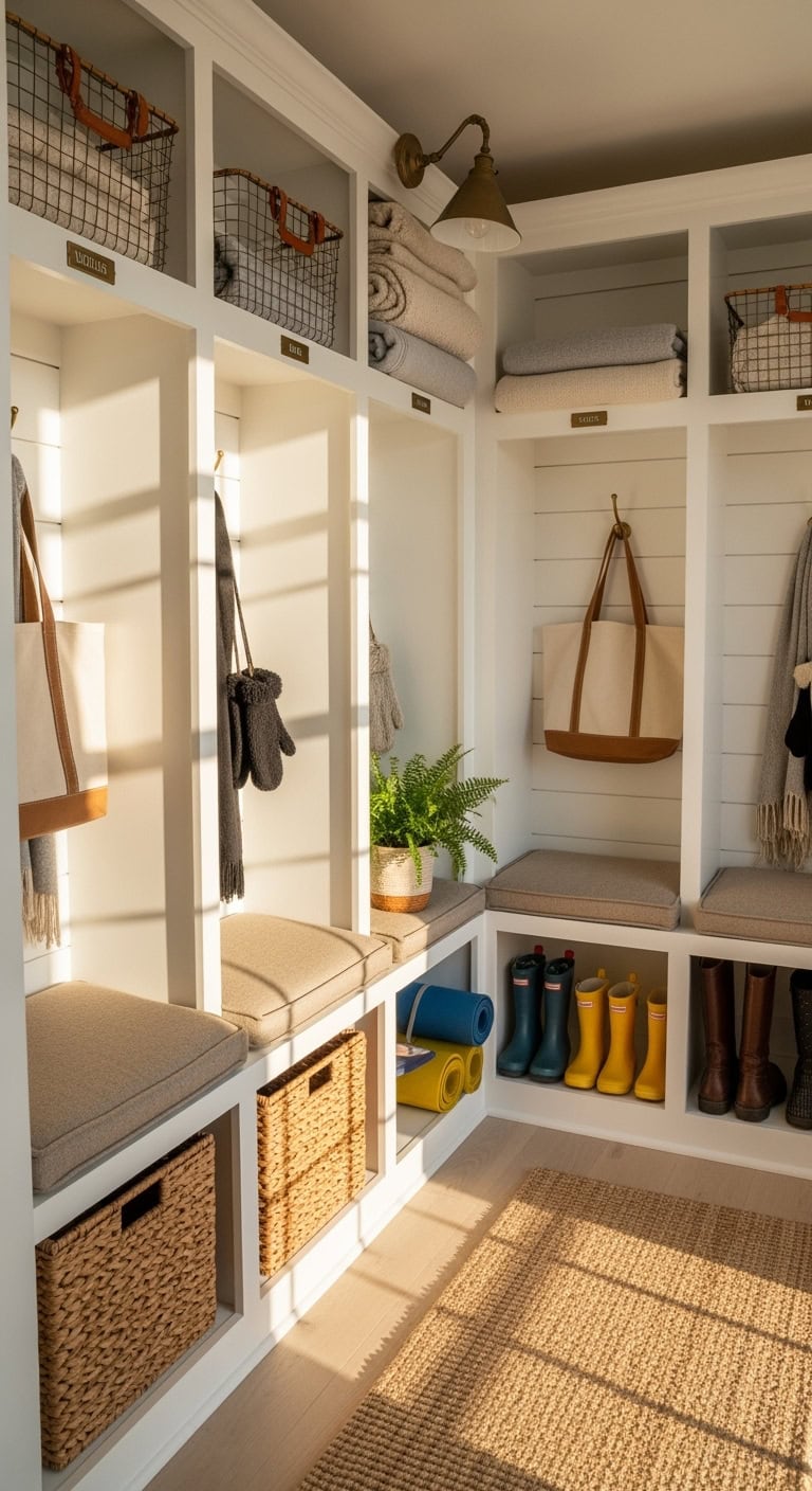 organized spacious customizable cubby system