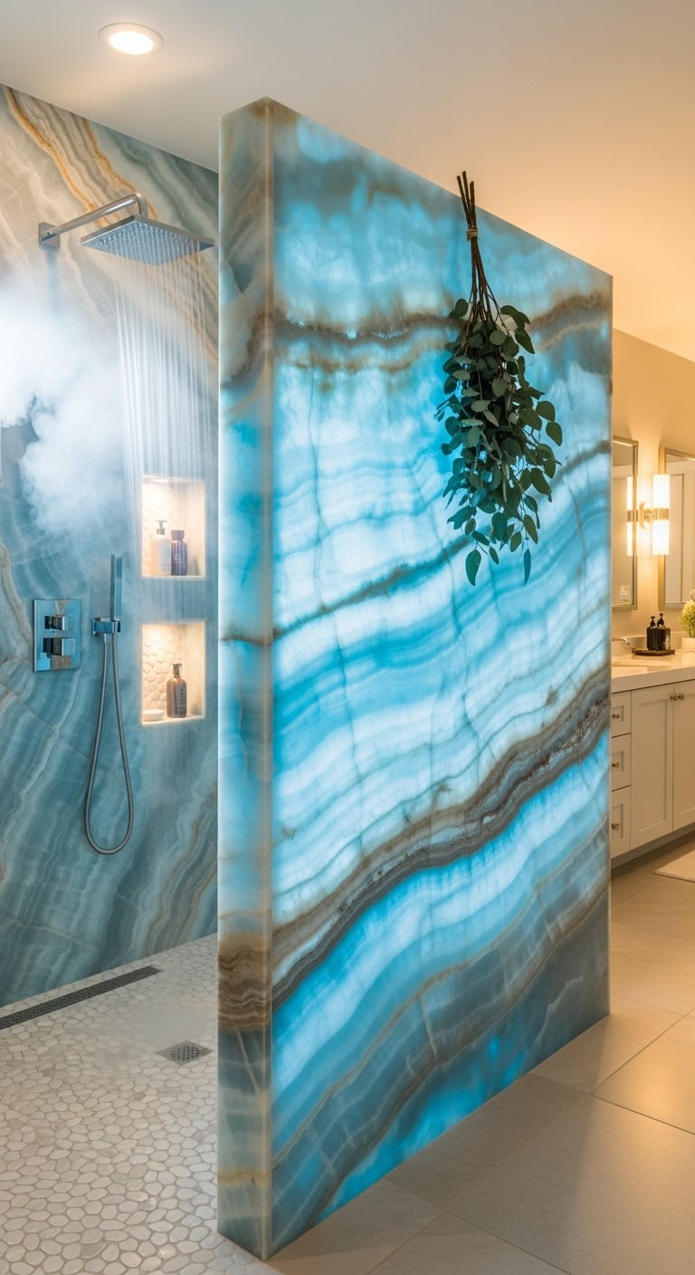 spa worthy semi transparent partition divider