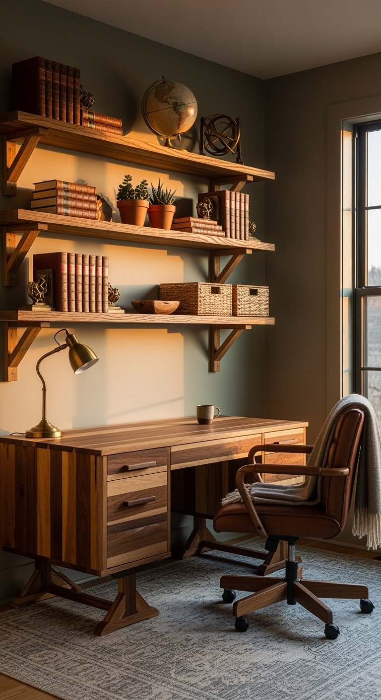 cozy earthy collected rustic