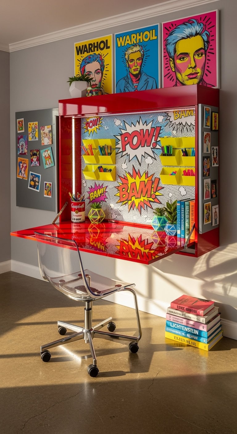 vibrant pop art multifunctional statement piece