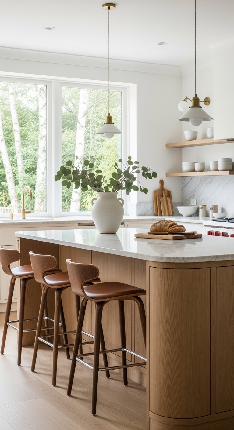 sculptural sleek sophisticated danish bar stools