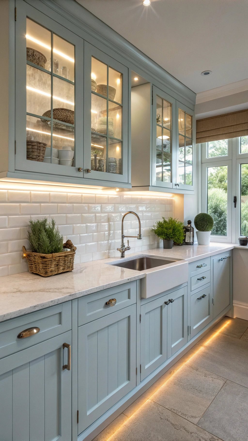 transformative ambient kitchen lighting