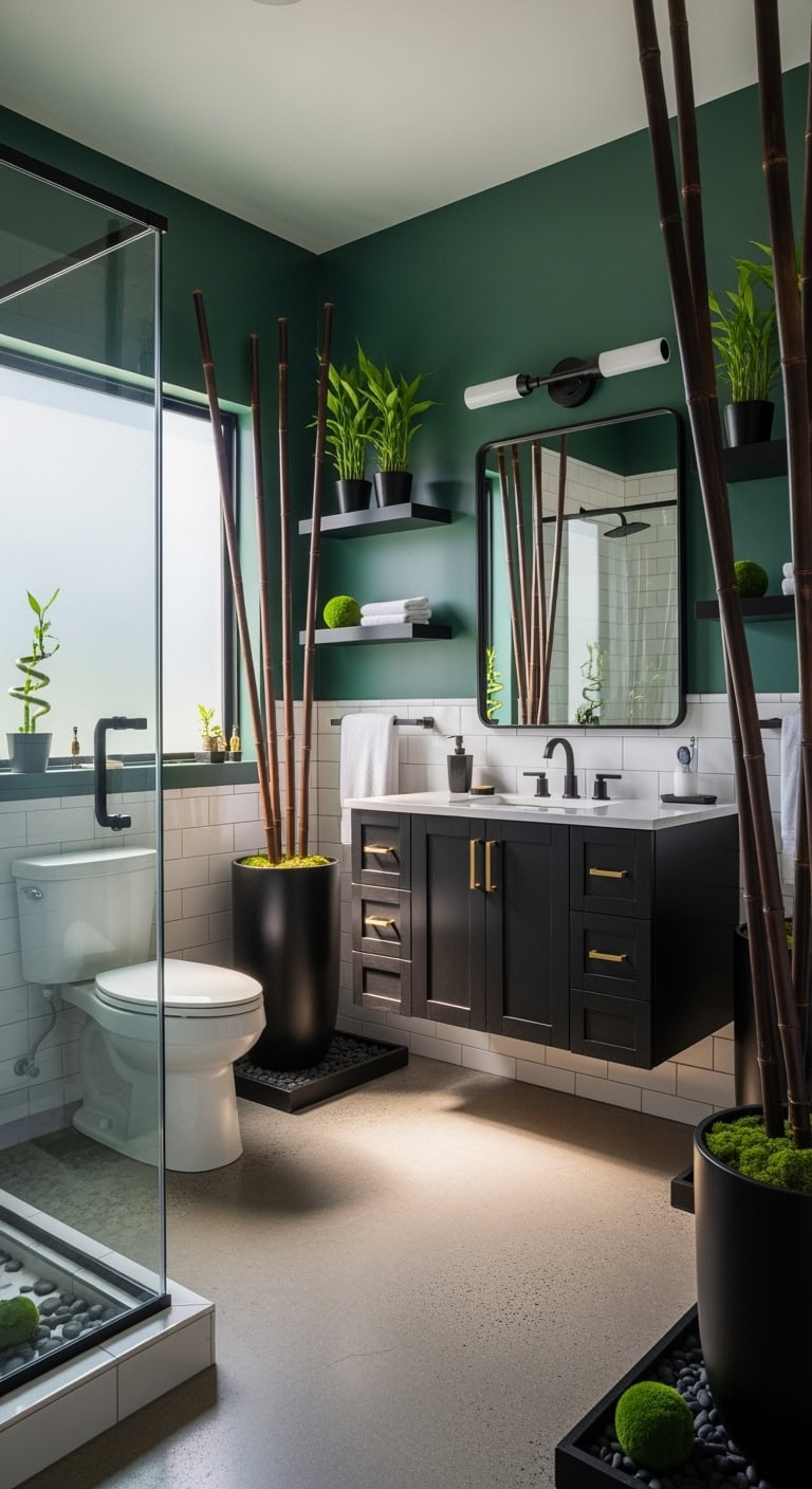 zen spa bamboo accents